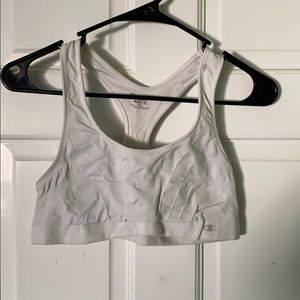 White Champion sports bra